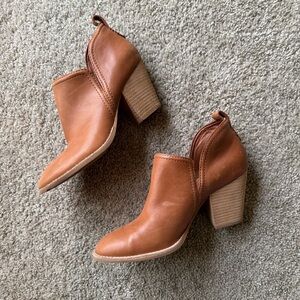 Cut Out Tan Ankle Boots Jeffery Campbell
